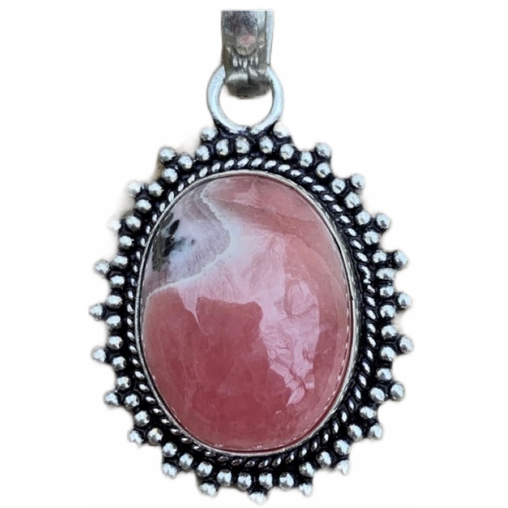 Rhodochrosite Pendant 2”